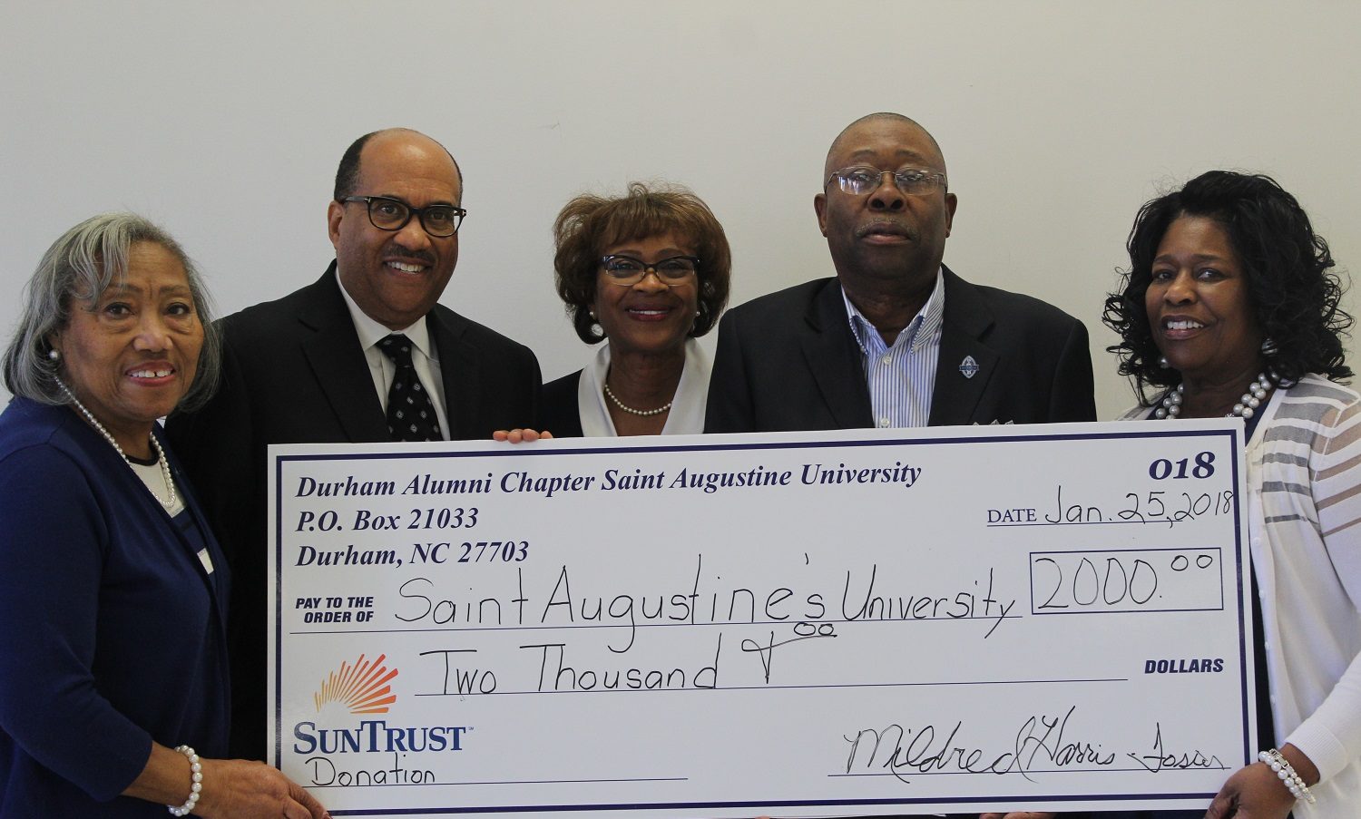 Founders' Convocation Luncheon-Check Presentation - Saint Augustine's ...